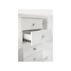 KARE Design Bureau Snake Blanc 4 Tiroirs 150x70cm ^ Bureau