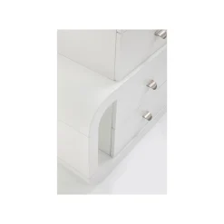 KARE Design Bureau Snake Blanc 4 Tiroirs 150x70cm ^ Bureau