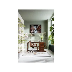 KARE Design Bureau Snake Noyer 4 Tiroirs 150x70cm ^ Bureau