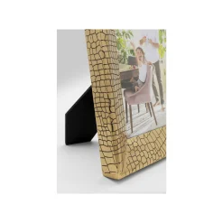 KARE Design Cadre Photo Coccodrillo Doré 22x27cm ^ Cadre Photo