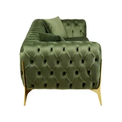 KARE Design Canapé Bellissima 2 Places Velours Vert ^ Canapé & Banquette