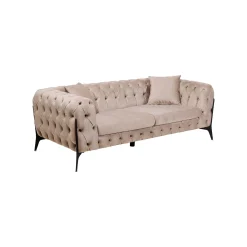 KARE Design Canapé Bellissima 2 Places Velours Beige ^ Canapé & Banquette