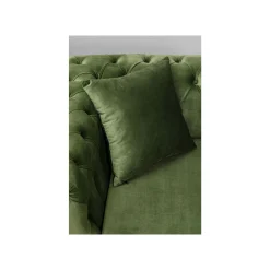 KARE Design Canapé D'angle Bellissima Droite Velours Vert ^ Canapé & Banquette