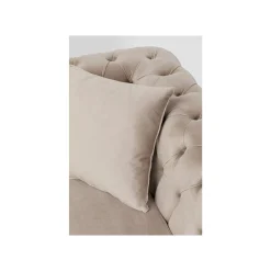 KARE Design Canapé D'angle Bellissima Gauche Velours Beige ^ Canapé & Banquette