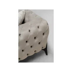 KARE Design Canapé D'angle Bellissima Gauche Velours Beige ^ Canapé & Banquette