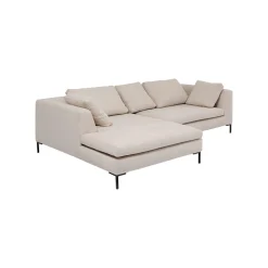 KARE Design Canapé D'angle Gianna 290cm Gauche Crème ^ Canapé & Banquette