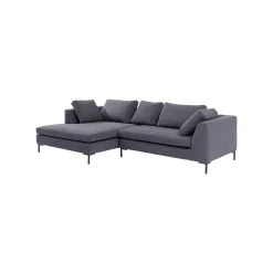 KARE Design Canapé D'angle Gianna 290cm Gauche Gris Foncé ^ Canapé & Banquette