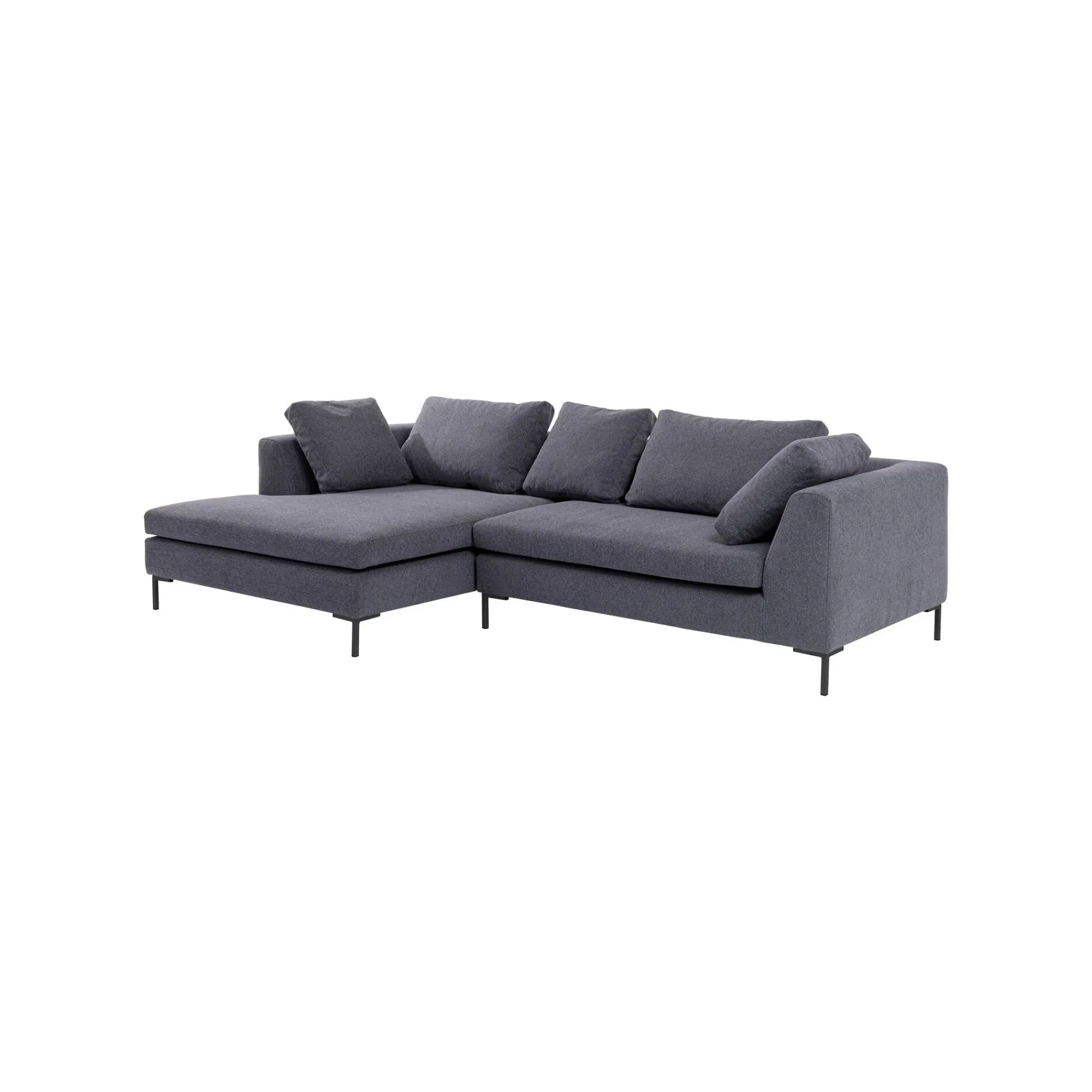 KARE Design Canapé D'angle Gianna 290cm Gauche Gris Foncé ^ Canapé & Banquette
