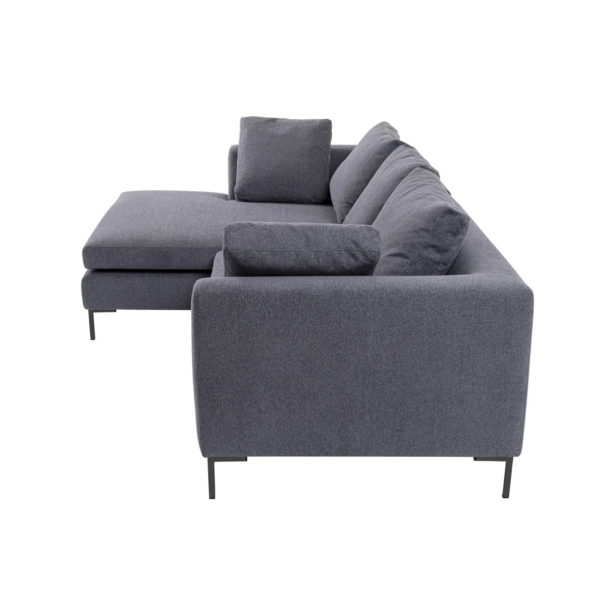 KARE Design Canapé D'angle Gianna 290cm Gauche Gris Foncé ^ Canapé & Banquette