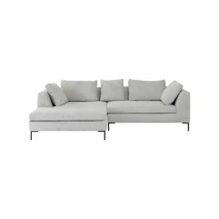 KARE Design Canapé D'angle Gianna Cord 290cm Gauche Gris ^ Canapé & Banquette