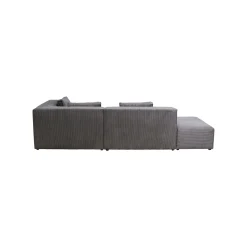 KARE Design Canapé D'angle Infinity Cord Gris Droite ^ Canapé & Banquette