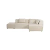 KARE Design Canapé D'angle Infinity Cord Crème Droite ^ Canapé & Banquette
