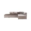 KARE Design Canapé D'angle Infinity Droite Velours Taupe ^ Canapé & Banquette