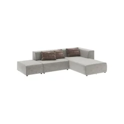 KARE Design Canapé D'angle Infinity Vegas Droite Gris ^ Canapé & Banquette