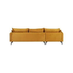 KARE Design Canapé D'angle Monza Gauche Velours Ocre ^ Canapé & Banquette