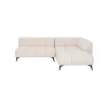 KARE Design Canapé D'angle Nia Droite Velours Crème ^ Canapé & Banquette