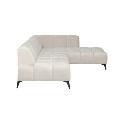 KARE Design Canapé D'angle Nia Droite Velours Crème ^ Canapé & Banquette