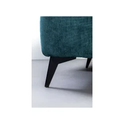 KARE Design Canapé D'angle Nia Gauche Velours Bleu ^ Canapé & Banquette