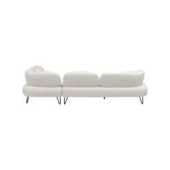 KARE Design Canapé D'angle Peppo Crème Droite ^ Canapé & Banquette