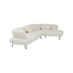 KARE Design Canapé D'angle Peppo Crème Droite ^ Canapé & Banquette