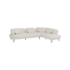 KARE Design Canapé D'angle Peppo Crème Droite ^ Canapé & Banquette