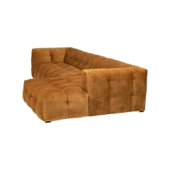 KARE Design Canapé D'angle Salamanca Velours Ocre Droite ^ Canapé & Banquette