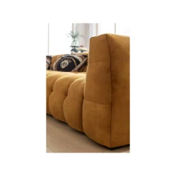 KARE Design Canapé D'angle Salamanca Velours Ocre Gauche ^ Canapé & Banquette