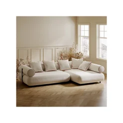 KARE Design Canapé D'angle Splendido Crème Droite ^ Canapé & Banquette