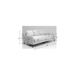 KARE Design Canapé Discovery 2 Places Velours Ocre ^ Canapé & Banquette