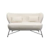KARE Design Canapé Jacky Teddy 2 Places Blanc ^ Canapé & Banquette