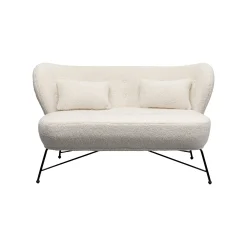 KARE Design Canapé Jacky Teddy 2 Places Blanc ^ Canapé & Banquette