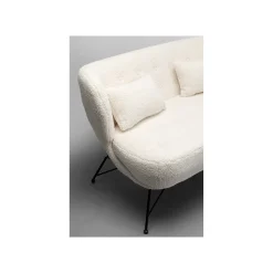 KARE Design Canapé Jacky Teddy 2 Places Blanc ^ Canapé & Banquette