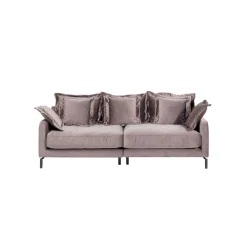 KARE Design Canapé Lullaby 3 Places Velours Taupe ^ Canapé & Banquette
