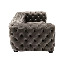 KARE Design Canapé Metropol 3 Places Velours Gris ^ Canapé & Banquette