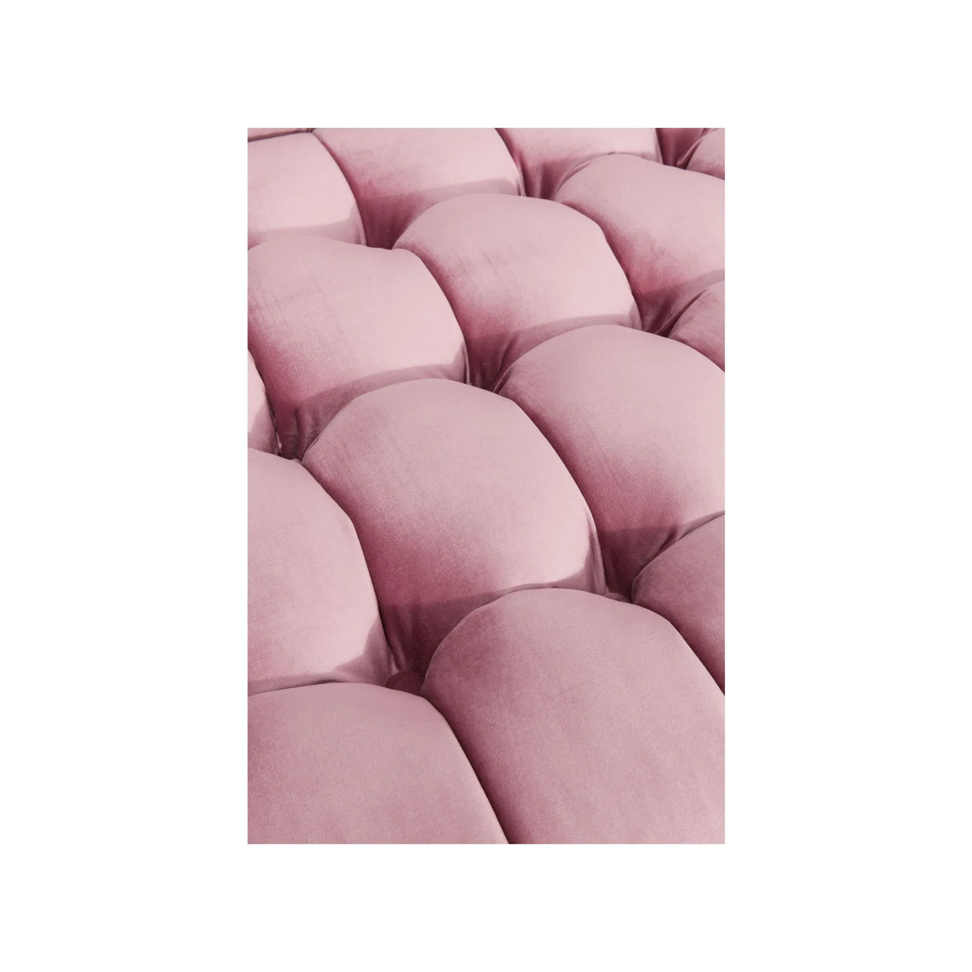 KARE Design Canapé Milchbar 3 Places Velours Rose ^ Canapé & Banquette