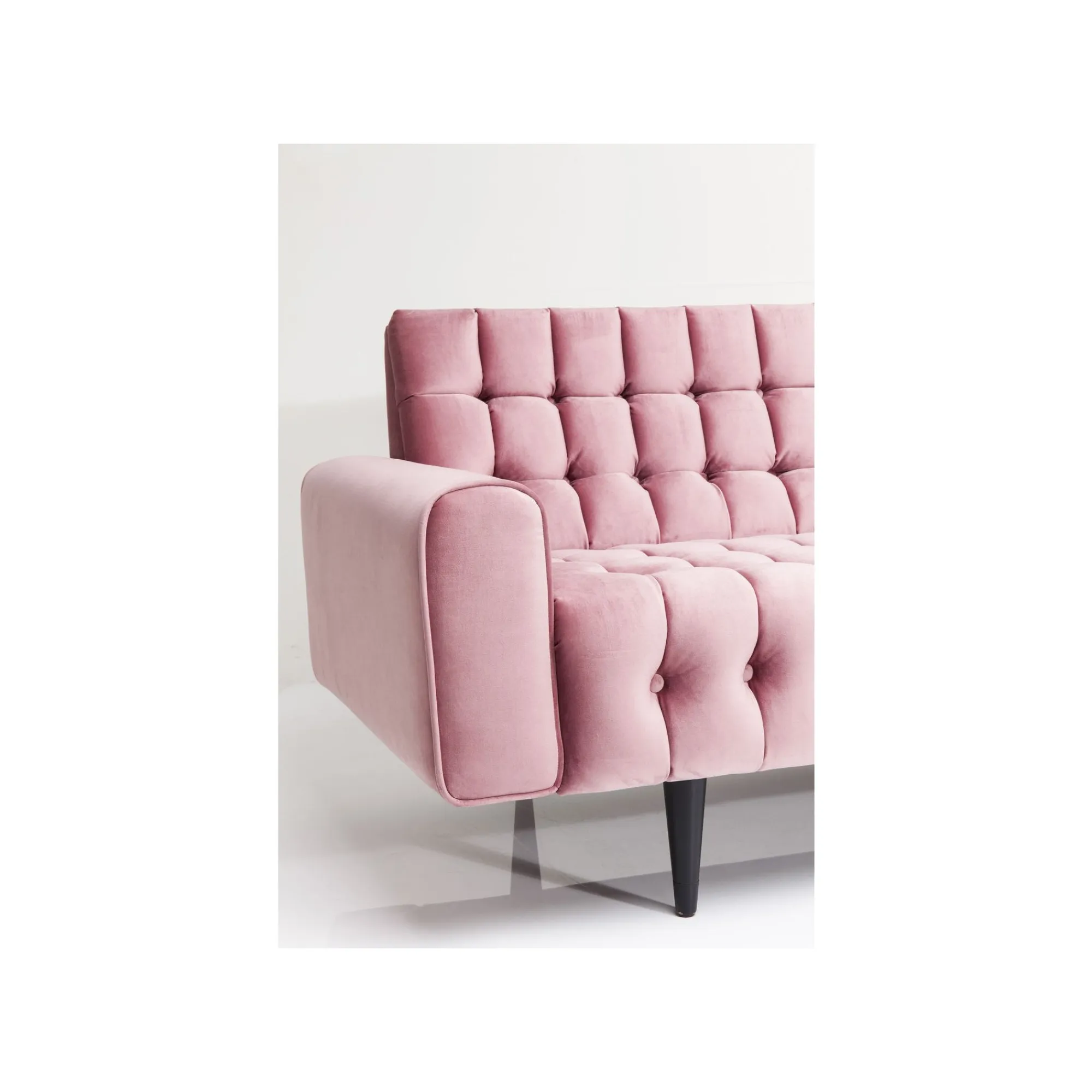 KARE Design Canapé Milchbar 3 Places Velours Rose ^ Canapé & Banquette