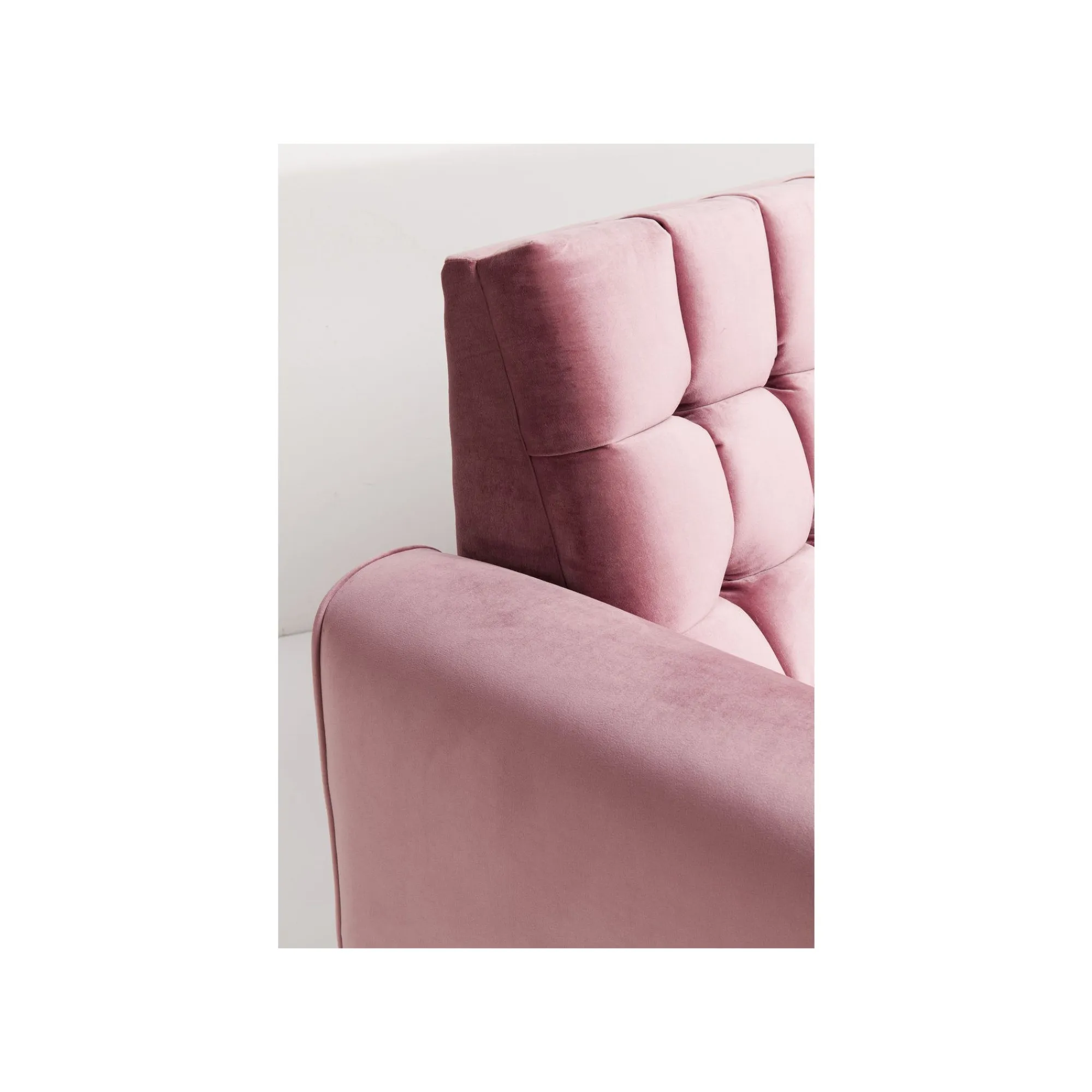 KARE Design Canapé Milchbar 3 Places Velours Rose ^ Canapé & Banquette