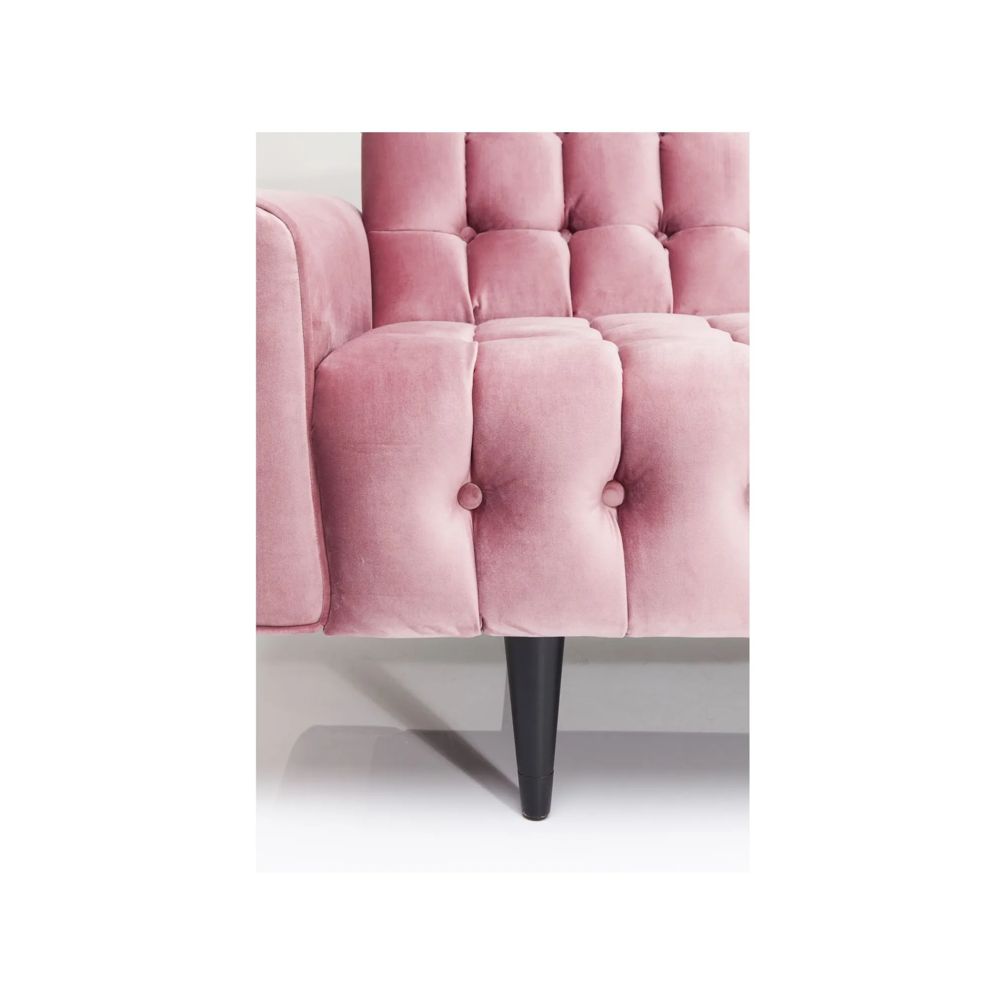 KARE Design Canapé Milchbar 3 Places Velours Rose ^ Canapé & Banquette