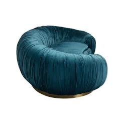 KARE Design Canapé Perugia 2 Places Velours Bleu-vert ^ Canapé & Banquette