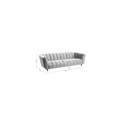 KARE Design Canapé Spectra 3 Places Crème ^ Canapé & Banquette