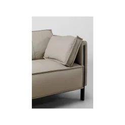 KARE Design Canapé Victor 3 Places Cuir Gris ^ Canapé & Banquette