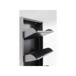 KARE Design Casier à Chaussures Caruso Anthracite 3 Tiroirs ^ Meuble À Chaussures