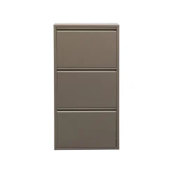KARE Design Casier à Chaussures Caruso Taupe 3 Tiroirs ^ Meuble À Chaussures