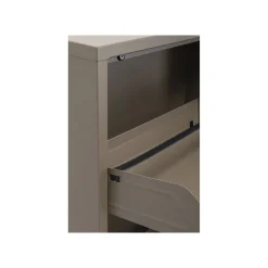 KARE Design Casier à Chaussures Caruso Taupe 3 Tiroirs ^ Meuble À Chaussures