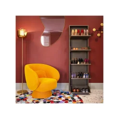 KARE Design Casier à Chaussures Caruso Taupe 5 Tiroirs ^ Meuble À Chaussures
