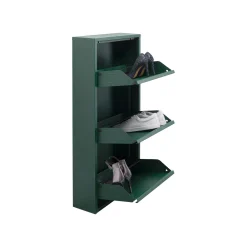KARE Design Casier à Chaussures Caruso Vert 3 Tiroirs ^ Meuble À Chaussures