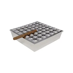 KARE Design Cendrier Soho Carré Argenté 25x25cm ^ Cendrier