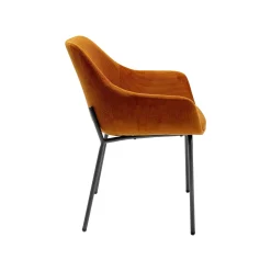 KARE Design Chaise Avec Accoudoirs Avignon Orange ^ Chaise