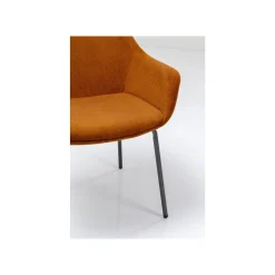 KARE Design Chaise Avec Accoudoirs Avignon Orange ^ Chaise