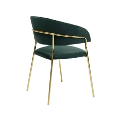 KARE Design Chaise Avec Accoudoirs Belle Velours Vert ^ Chaise